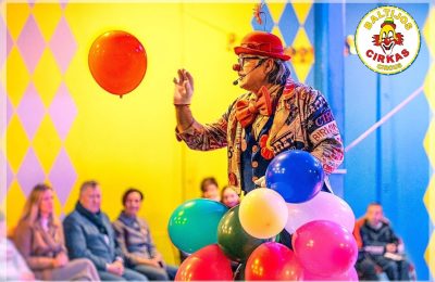 klounas su balionu LOGO klounas su balionu LOGO